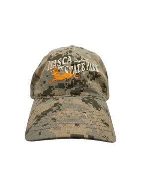 Itasca State Park Hat Snapback Cap Hat OSFA Ouray Camoe Orange Embroidered